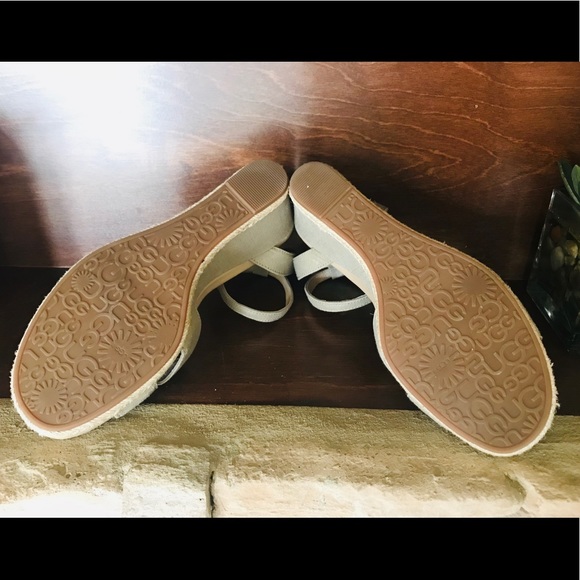 UGG | Shoes | Ugg Wedge In Brushed Gold | Poshmark